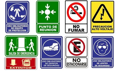 Señalamientos protección Civil